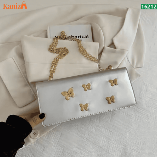 Butterfly Party Shoulder Bag | Elegant Chain Strap Evening Purse