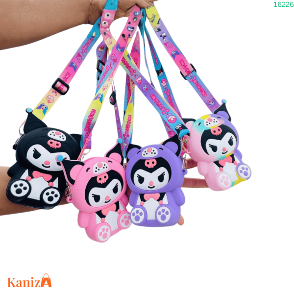 BUY Cute Cartoon Mini Crossbody Bag | Kawaii Kuromi Silicone Coin Purse for Kids