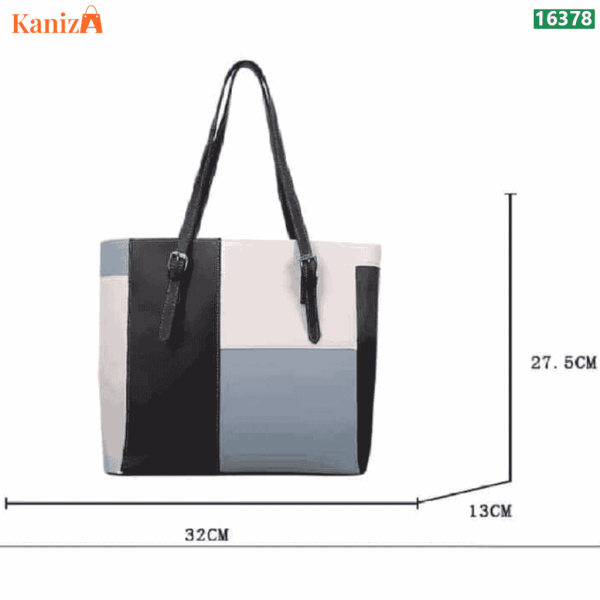 Buy Fashionable Spacing Tote Bag | Modern Color-Block Handbag