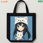 Premium Canvas Tote Bag | Stylish Washable Printed Handbag